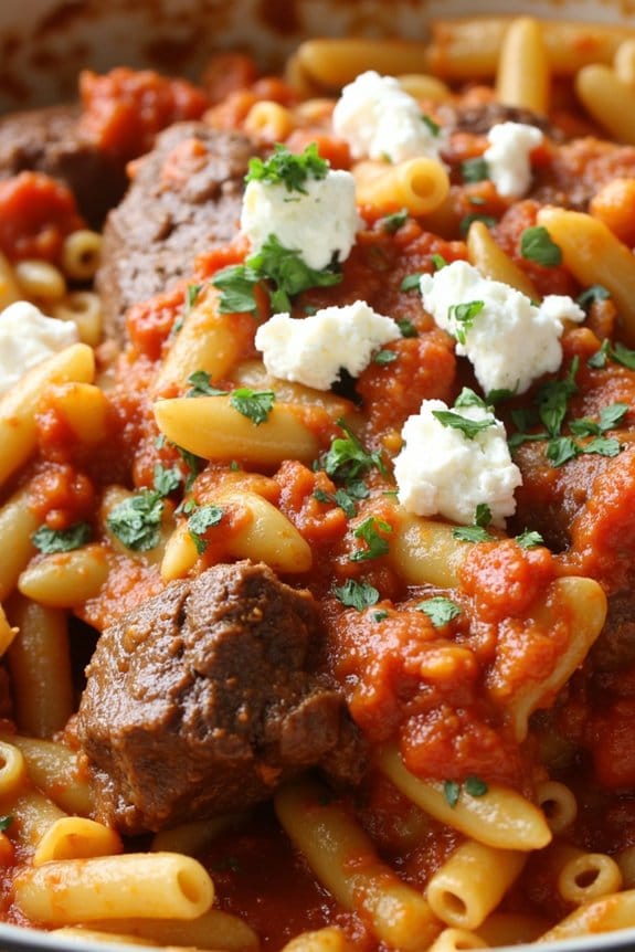hearty mediterranean beef casserole