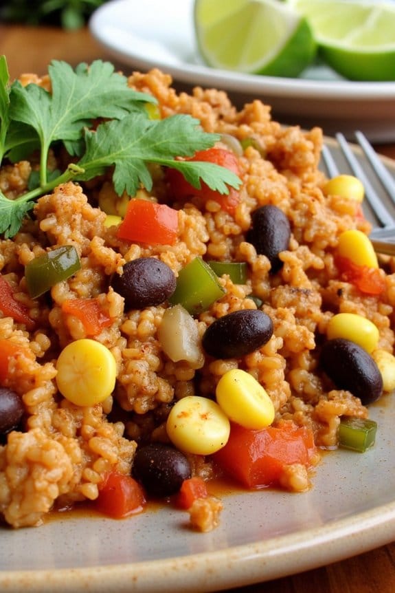 hearty mexican beef casserole