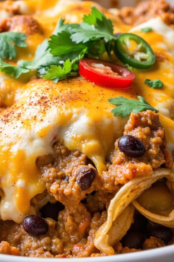 hearty mexican beef casserole