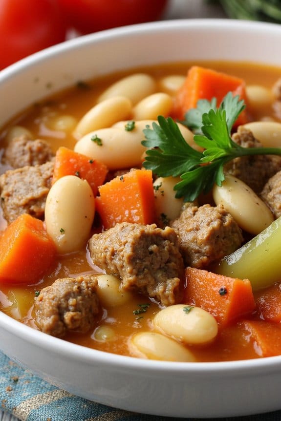 hearty sausage and bean stew