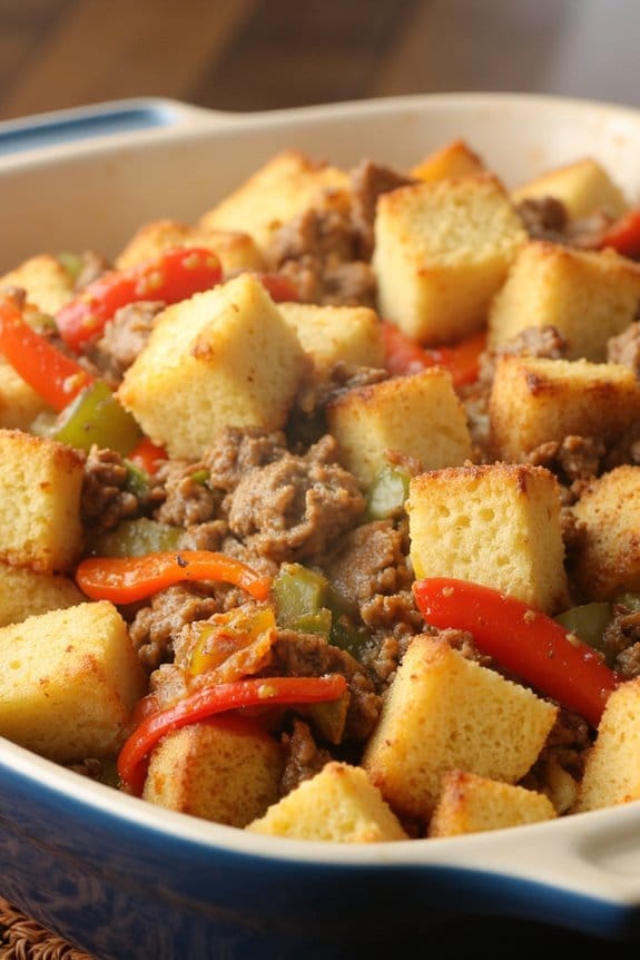 hearty sausage cornbread stuffing