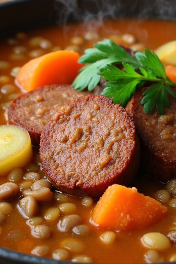 hearty sausage lentil stew