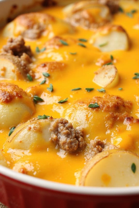 hearty sausage potato casserole