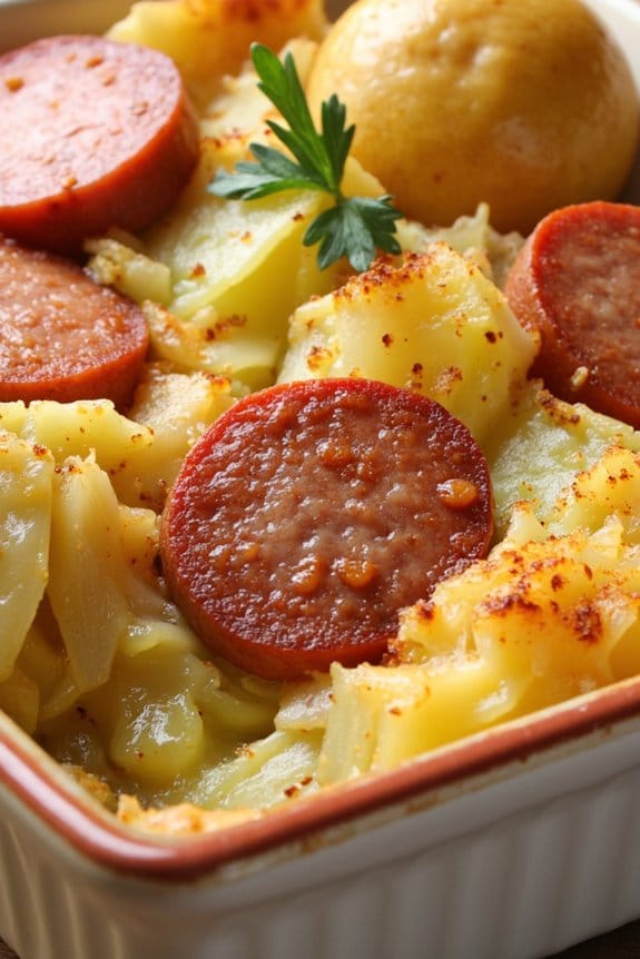hearty sausage potato casserole