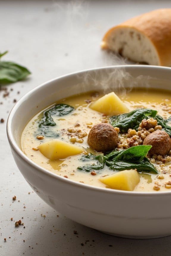 hearty sausage potato soup