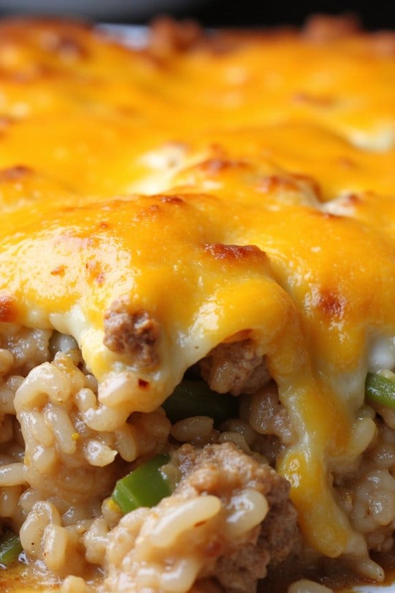 hearty sausage rice casserole