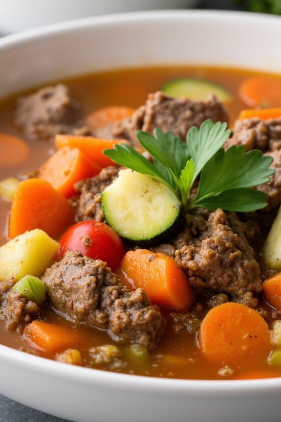 hearty sausage vegetable soup