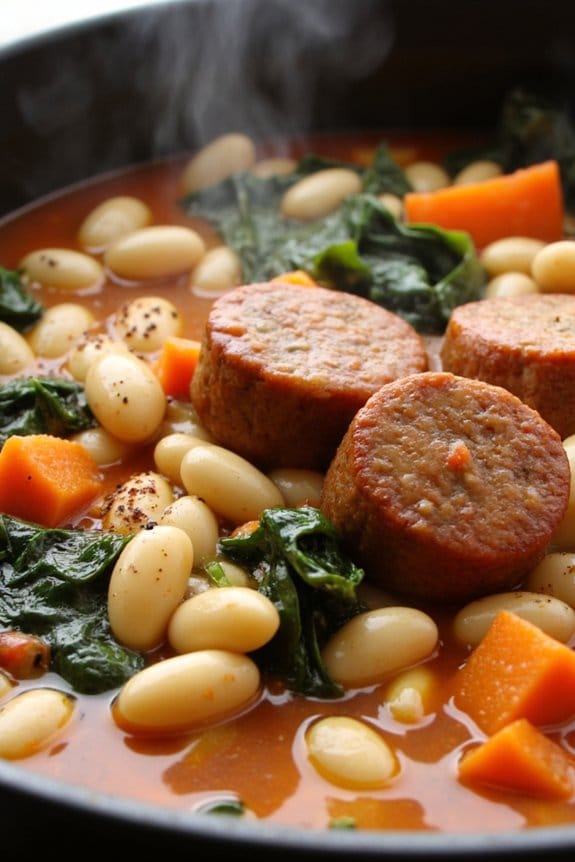 hearty sausage white bean stew