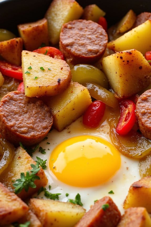 hearty spicy breakfast hash