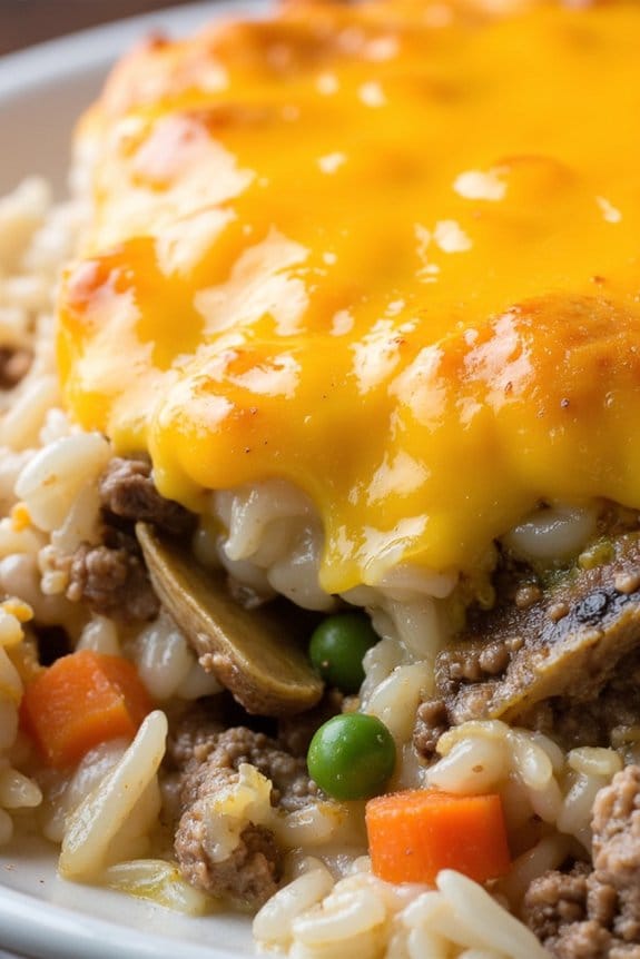 hearty vegetable hamburger casserole