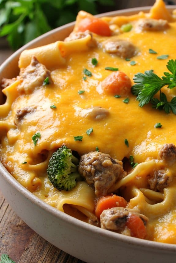 hearty veggie beef casserole