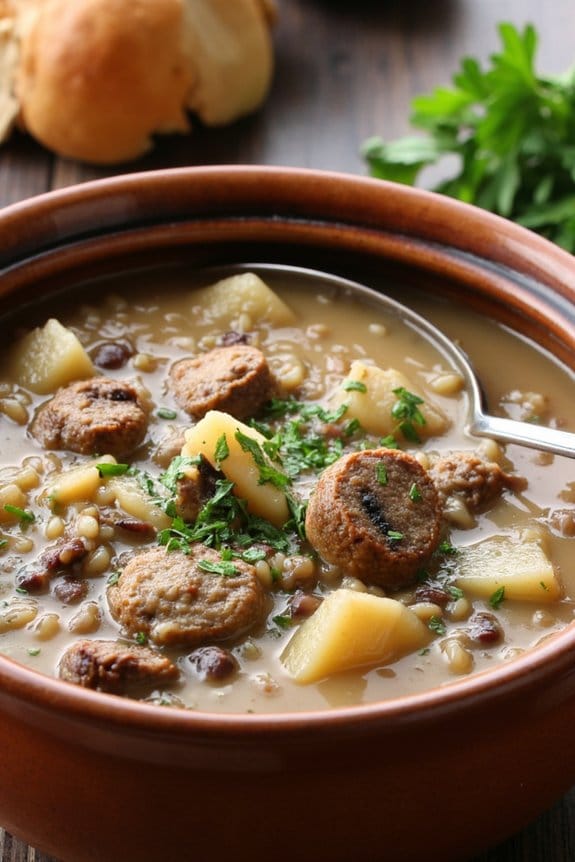 hearty wild rice soup