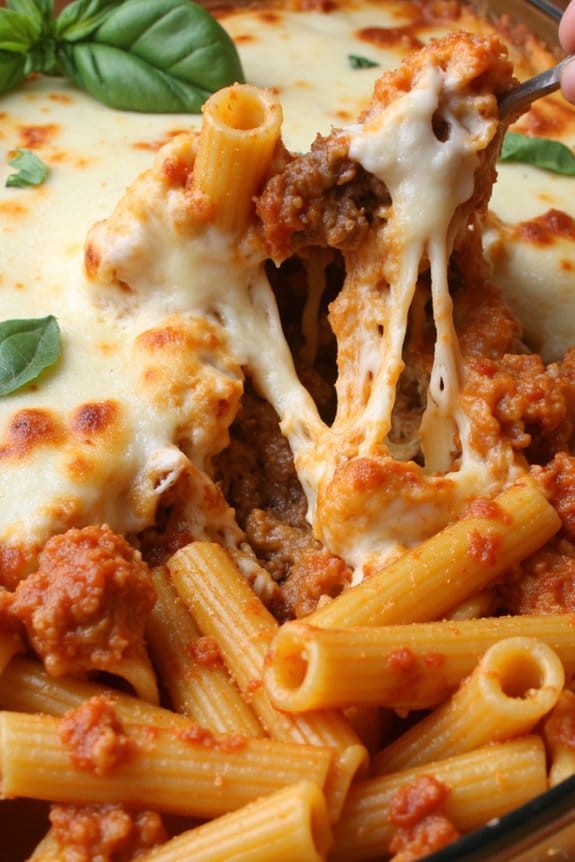 italian beef pasta bake