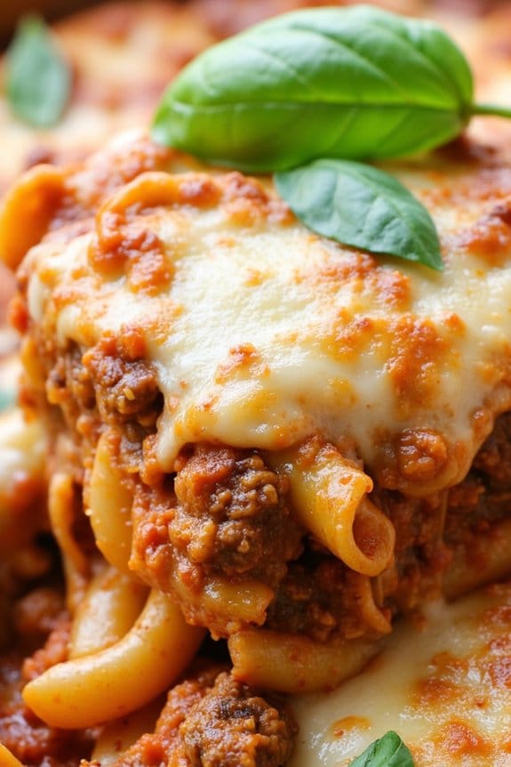 italian beef pasta casserole