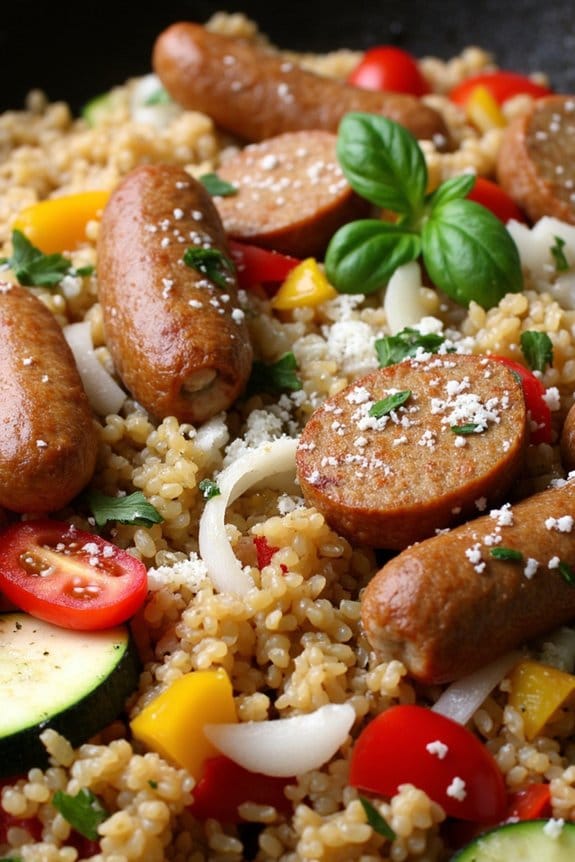 italian sausage quinoa skillet