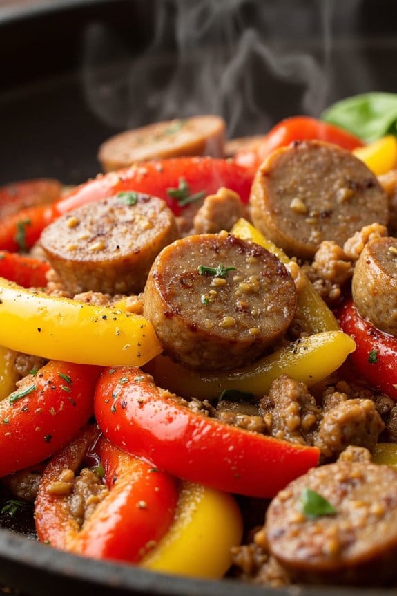 keto italian sausage stir fry
