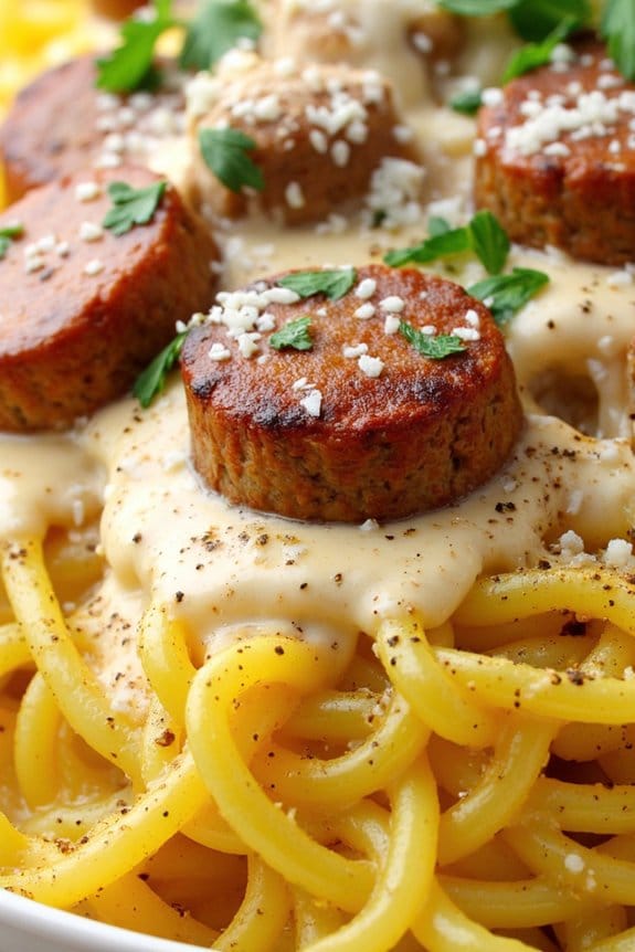 keto sausage spaghetti squash