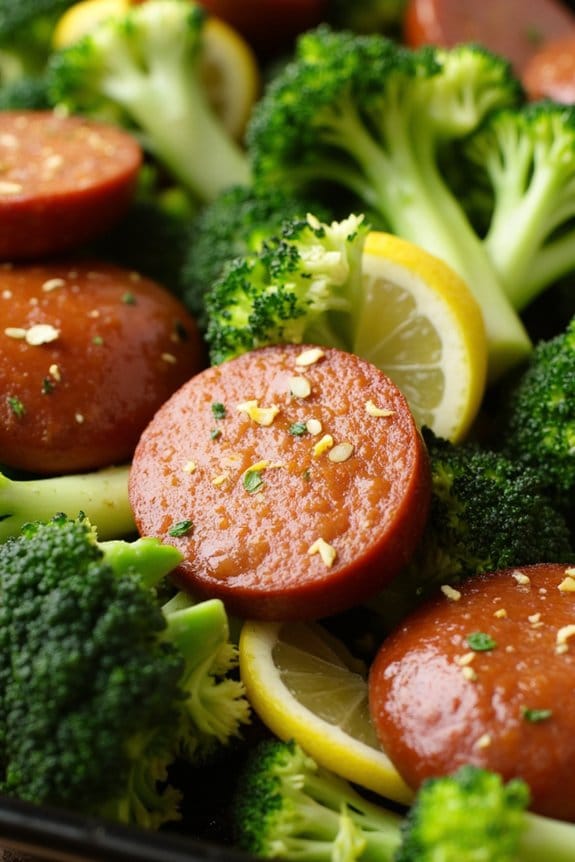 lemon herb sausage bake