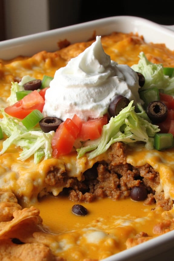 loaded taco supreme casserole