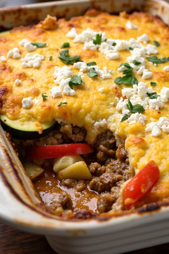 mediterranean beef rice casserole