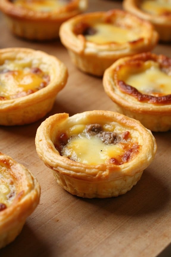 mini sausage quiches recipe