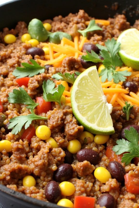 one pan mexican beef skillet
