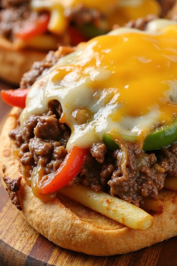 philly cheesesteak fries casserole