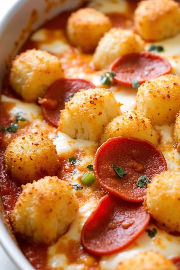 pizza tater tot casserole delight