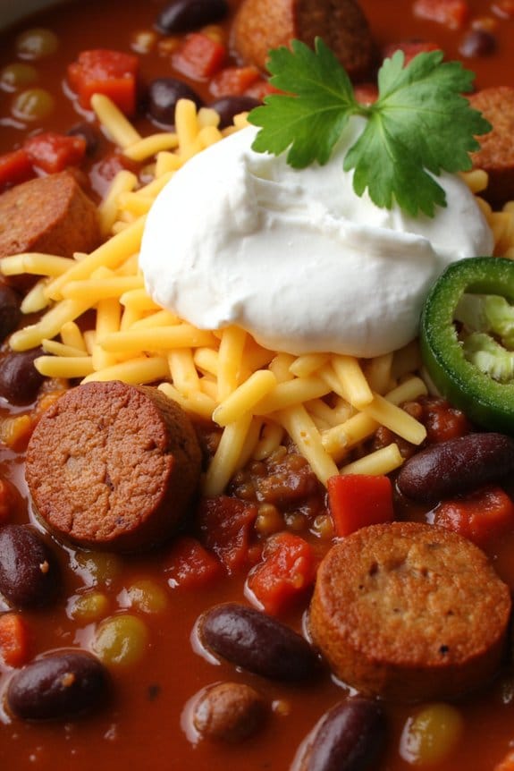 sausage and bean chili