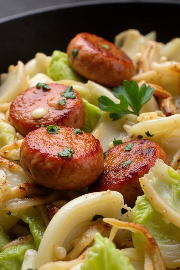sausage and cabbage skillet recipe