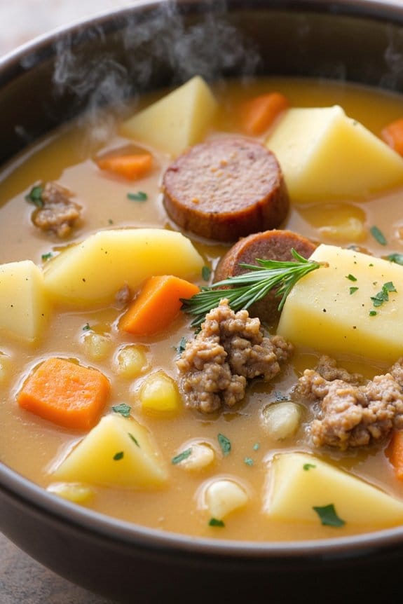 sausage and potato soup