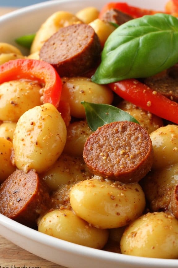 sausage and red pepper gnocchi