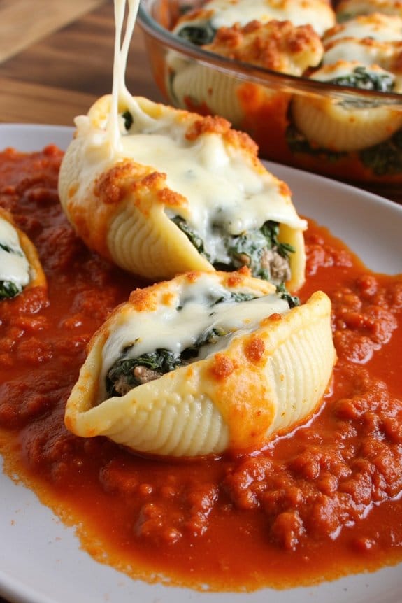 sausage and spinach delight