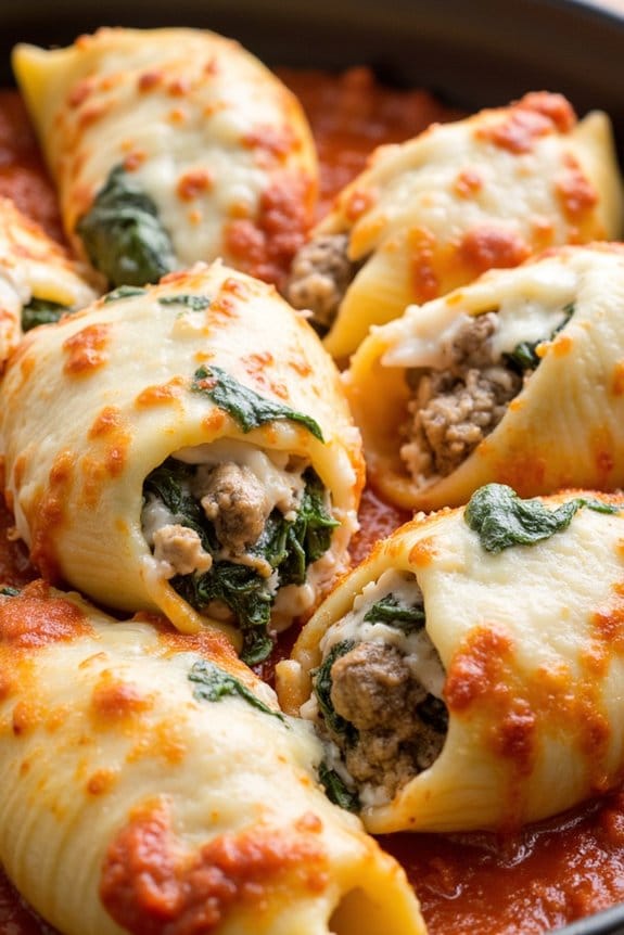 sausage and spinach delight