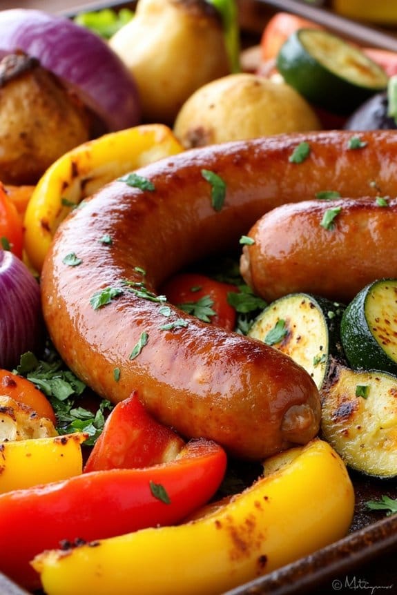 sausage and vegetable bake
