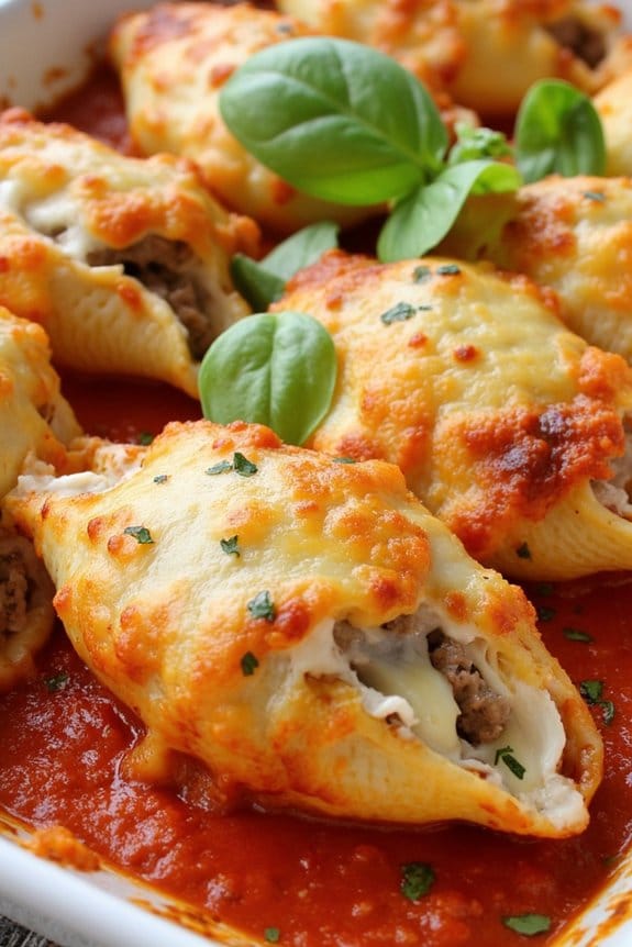 sausage cheese stuffed shells