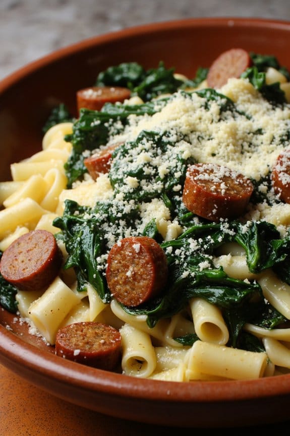sausage kale pasta comfort