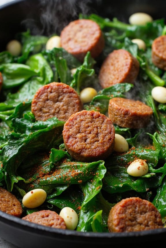 sausage kale quick nutritious