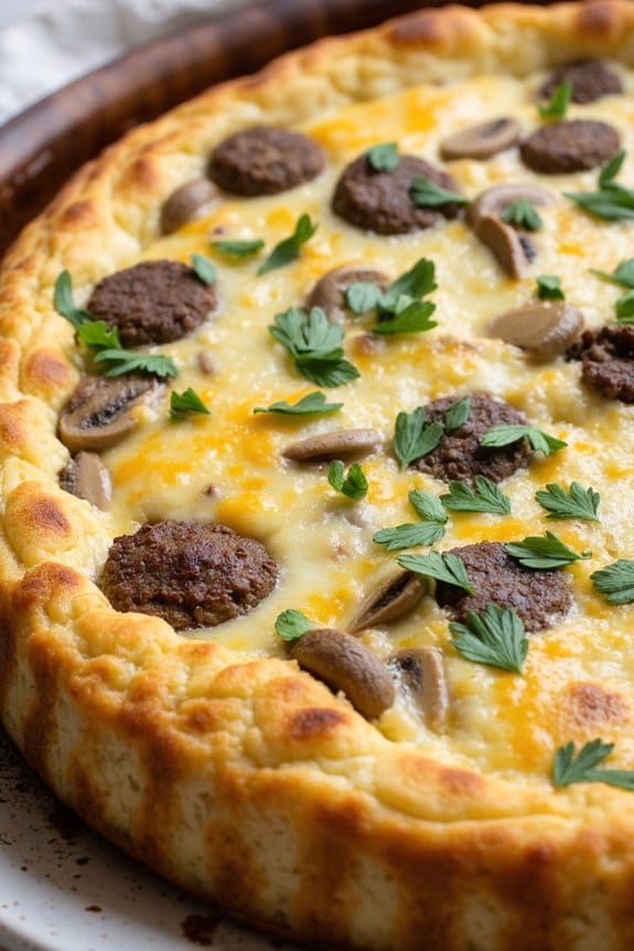 sausage mushroom frittata recipe