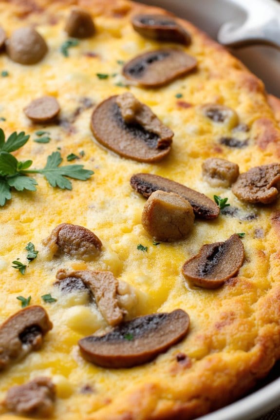 sausage mushroom frittata recipe