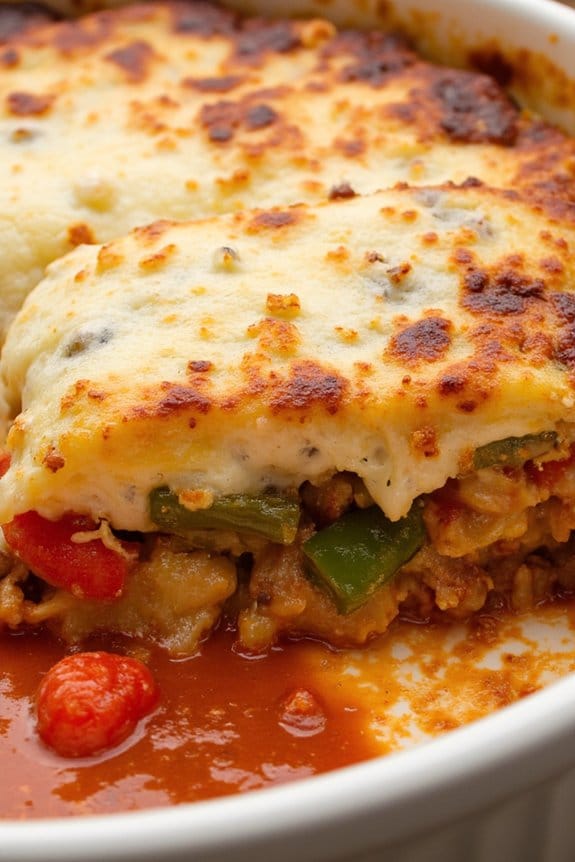 sausage peppers onions casserole