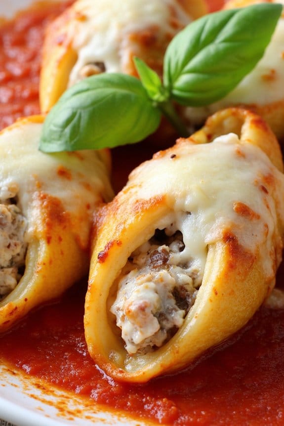 sausage ricotta stuffed shells