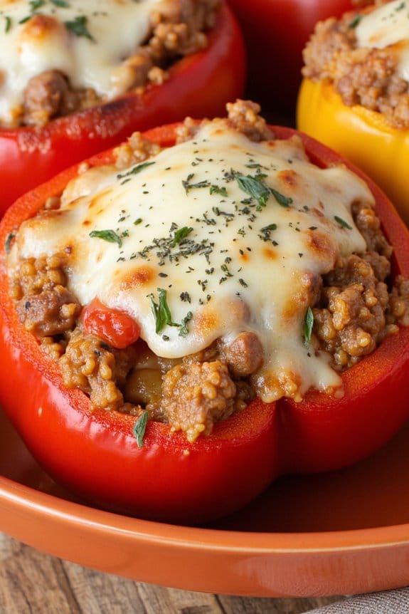 sausage stuffed bell peppers recipe