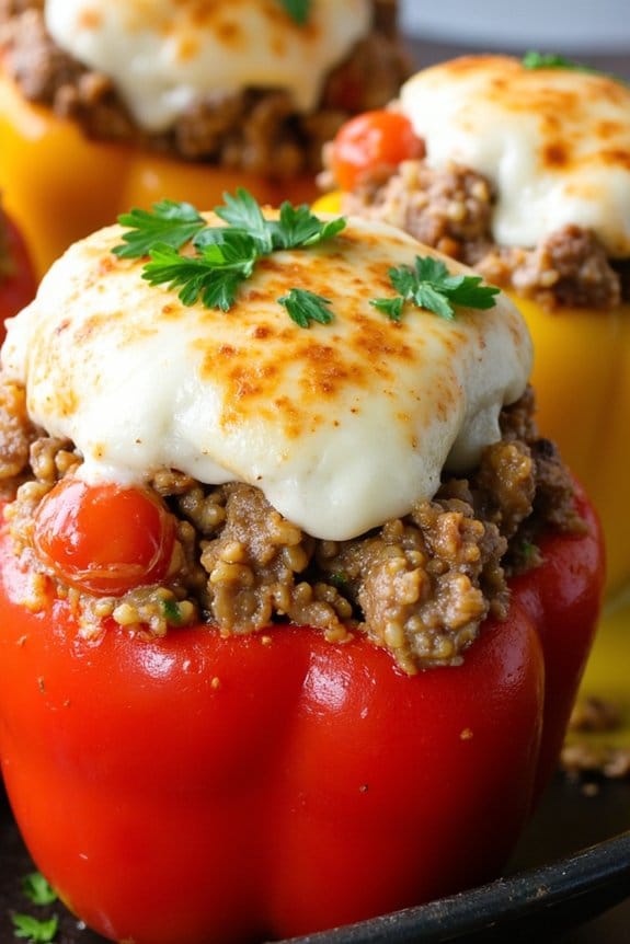 sausage stuffed bell peppers recipe