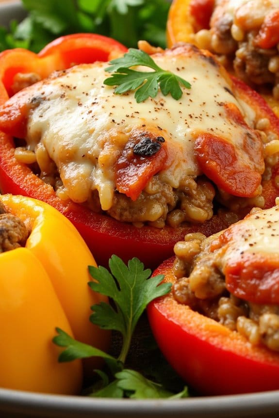 sausage stuffed bell peppers recipe