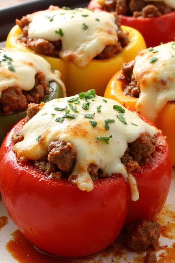 sausage stuffed bell peppers recipe