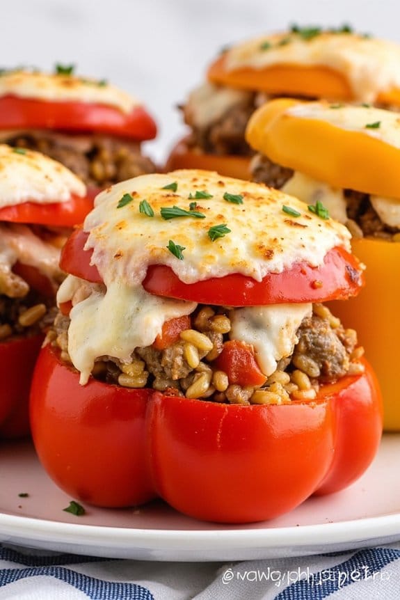 sausage stuffed bell peppers recipe