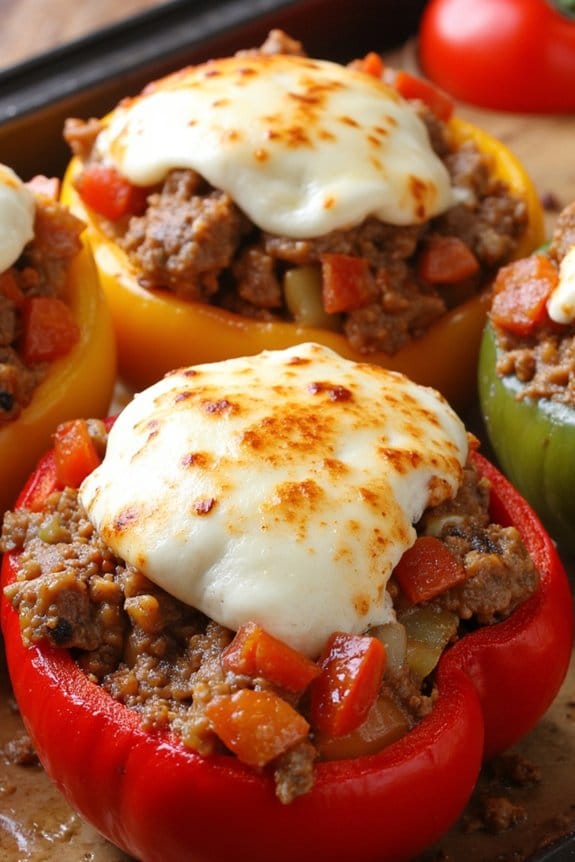 sausage stuffed bell peppers recipe