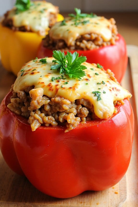 sausage stuffed bell peppers recipe