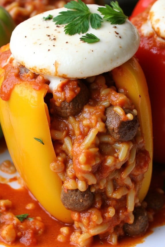 sausage stuffed bell peppers recipe